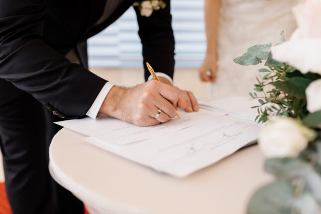 Signature mariage Participation aux acquêts